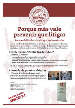 Semana del Ciudadano, Colegio de Abogados de Baleares