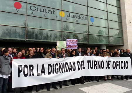 concentraci�n del turno de oficio en Valencia