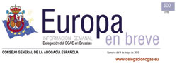 Europa en Breve, el bolet�n semanal de la Delegaci�n del CGAE en Bruselas, llega a su 500� Edici�n
