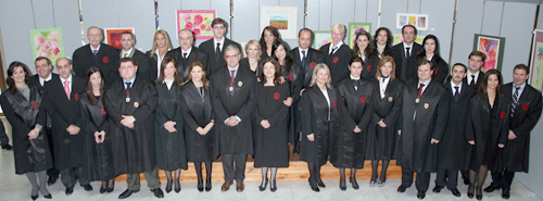 El Sal�n de Actos del Colegio de Abogados de M�laga acogi� el acto de juramento de 14 nuevos letrados