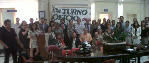 Encierro del Turno de Oficio en el ICAM