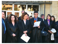 El Colegio de Abogados de Matar� se ha concentrado para exigir la inmediata retirada del Proyecto de Ley de Tasas Judiciales