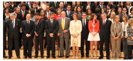 El Rey Juan Carlos se�ala el apoyo de la Corona al trabajo digno y de los nuevos jueces que ingresan en la carrera judicial