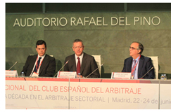 Gallard�n promete estudiar las restricciones al arbitraje societario que provienen del futuro C�digo Mercantil