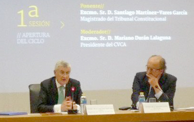 El Magistrado del Constitucional, Santiago Mart�nez-Vares analiza el recurso de amparo