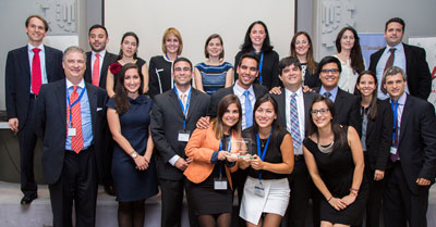 Pontificia Universidad Católica del Perú, Jaume I de Castellón y el Centro Universitario Villanueva, premios del Moot Madrid 2015