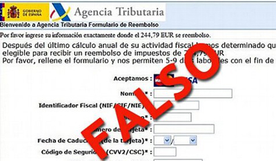 Alerta sobre la oleada de phishing que suplanta a la Agencia Tributaria