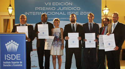 7� edici�n del Premio Jur�dico Internacional ISDE con presencia del Ministro de Justicia, Rafael Catal�