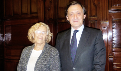 Reuni�n del decano del Colegio de Procuradores de Madrid y la alcaldesa de Madrid