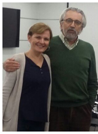 Daniel Bustelo, fundador de AIEEF e impulsor de la pr�ctica en los a�os noventa conversa con Ana Criado, presidenta de AMM, entidad que cumple diez a�os