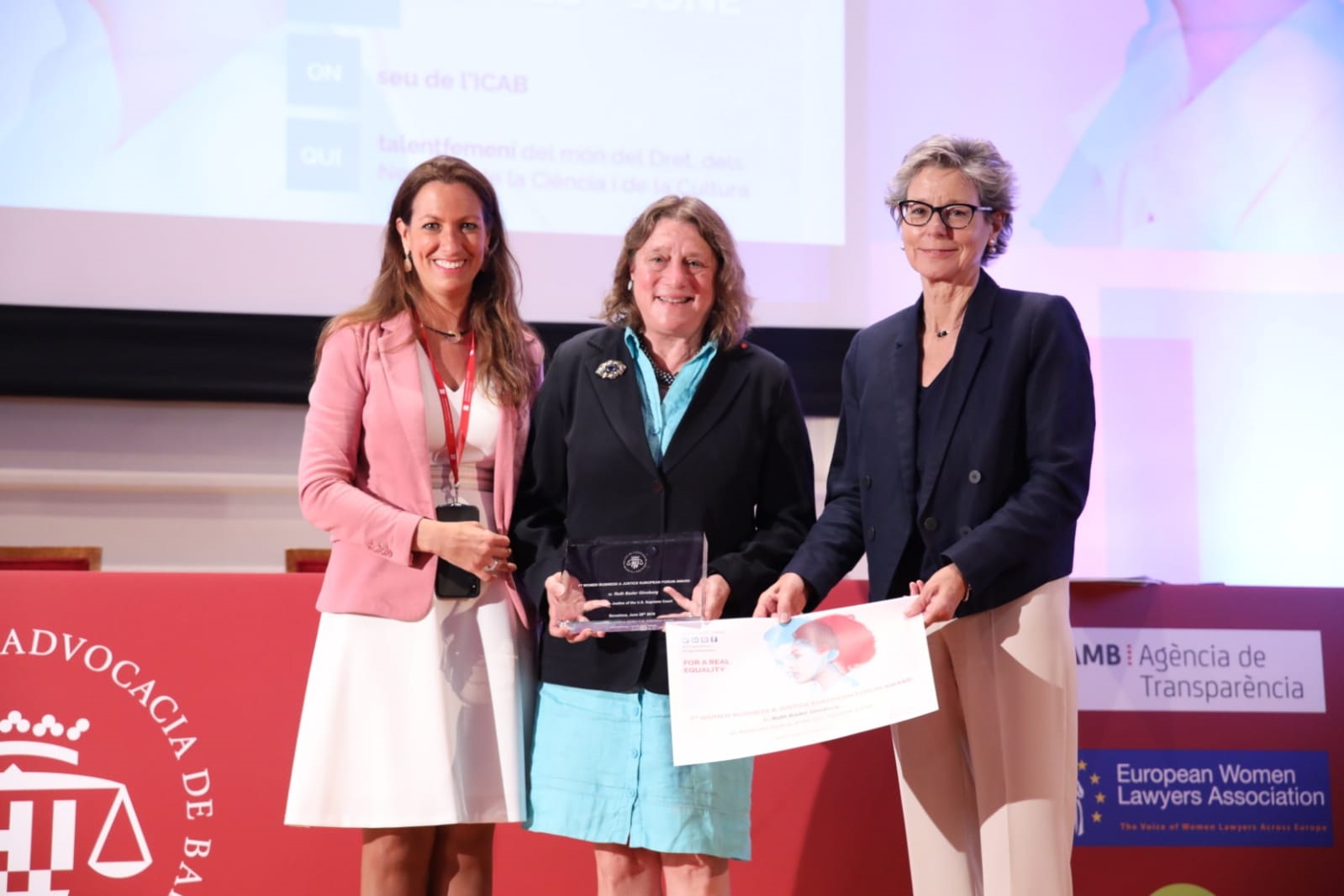 1st Women Business & Justice European Forum Award