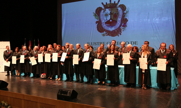 Colegio de Abogados de Málaga rinde homenaje a los letrados que cumplen 25 y 50 años