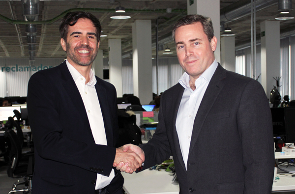 Pablo Rabanal CEO de reclamador.es_derecha Emilio Hunolt socio de Arcano Partners