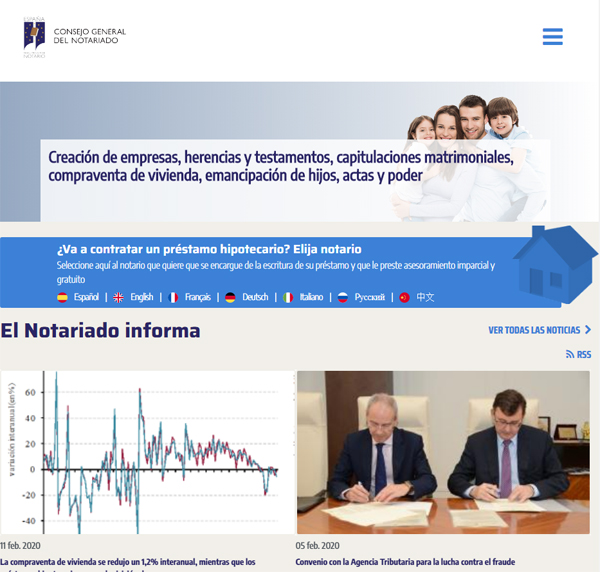 Notariado nueva página web
