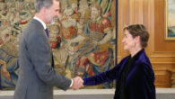 SM el Rey, Felipe VI, y Victoria Ortega en una foto de archivo