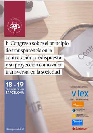 I Congreso sobre el principio de transparencia en la contratación predispuesta y su proyección como valor transversal en la sociedad