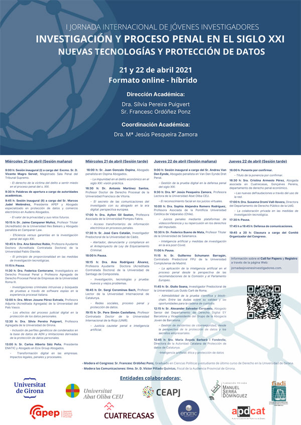 I Jornada Internacional de Jóvenes Investigadores en derecho procesal