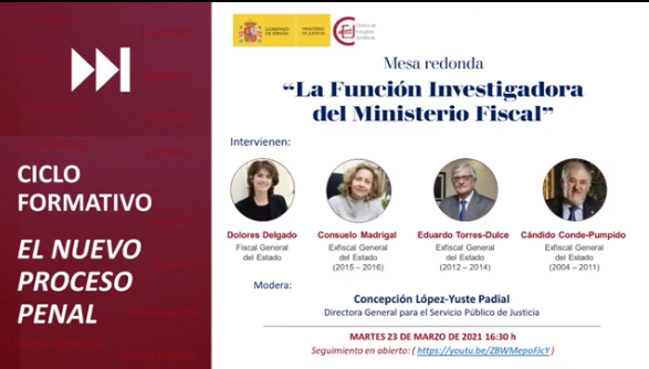 webinar “La función investigadora del Ministerio Fiscal”