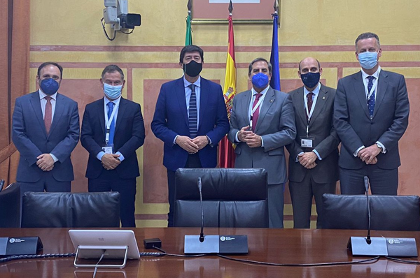 El Colegio de Abogados de Granada reunión con el vicepresidente de la Junta de Andalucía