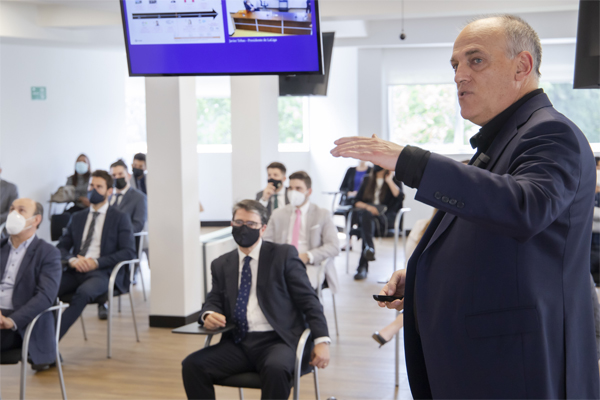 El presidente de La Liga, Javier Tebas