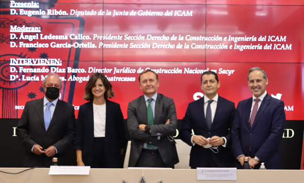 De izq. a dcha. Ángel Ledesma, Lucía Montes Saralegui, Fernando Díaz Barco, Francisco García-Ortells y Eugenio Ribón