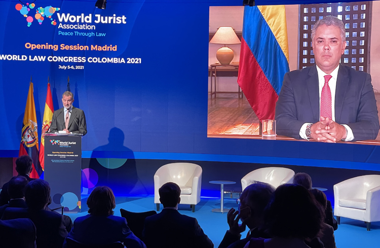 El Rey Felipe VI durante el homenaje a Ruth Bader-Ginsburg