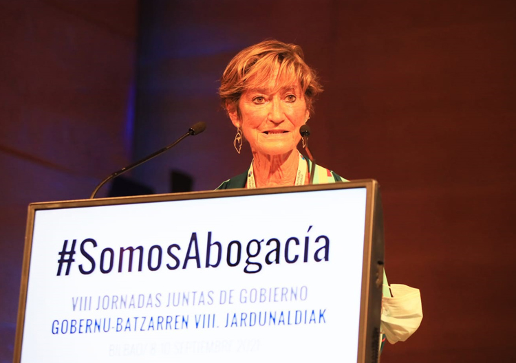 La presidenta del Consejo General de la Abogacía, Victoria Ortega