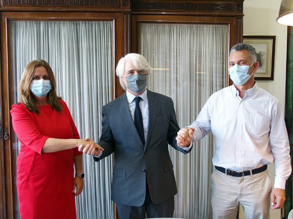 Rosa Sánchez, Salvador González y Juan Antonio López