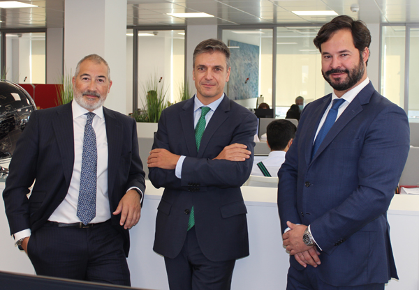 Emilio Gude, Jesús Carrasco y Esteban Ceca