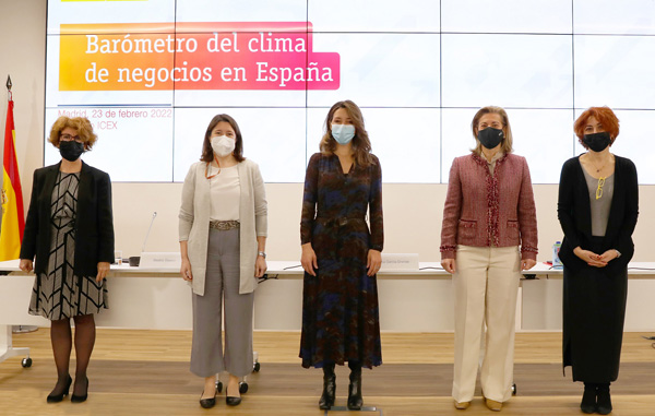 Presentación del 14º Barómetro del clima de negocios, elaborado por ICEX, Multinacionales por marca España y la escuela de negocios IESE
