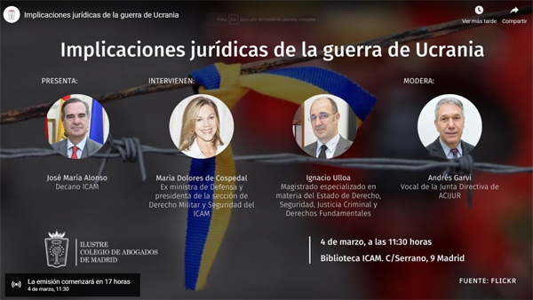 ICAM - implicaciones jurídicas de la guerra de Ucrania