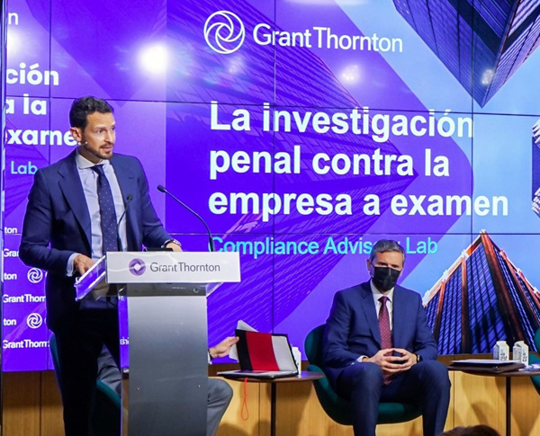 Rafael Aguilera en un seminario del Compliance Advisory LAB de Grant Thornton