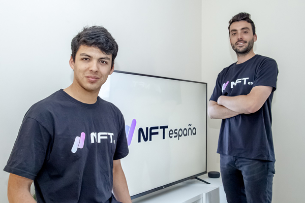 Martín Agudo, Cofundador y CEO y Mario Fueyo, Cofundador y CTO de NFTespaña