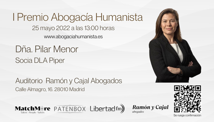 Pilar Menor, Premio Abogacía Humanista 2022