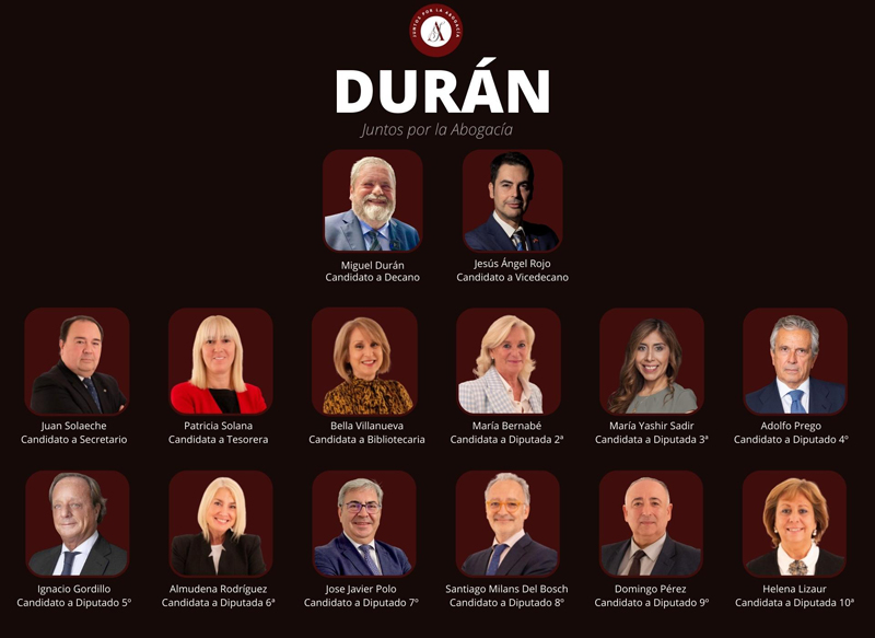 candidatura Juntos por la Abogacía