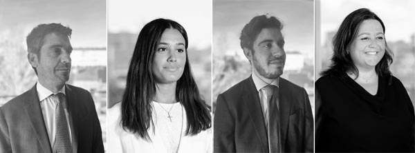 Antonio Góngora, Lucía Puente, Mercedes Romero y Rafael Montejo