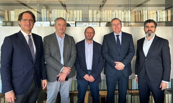 Pedro Rodero, Nicolás Benito, Román Muñoz, Gerente de Aseacam, Luís Osuna, counsel ONTIER Sector Agroalimentario y Distribución y Francisco Fenoy, socio ONTIER y responsable Sector Agroindustria