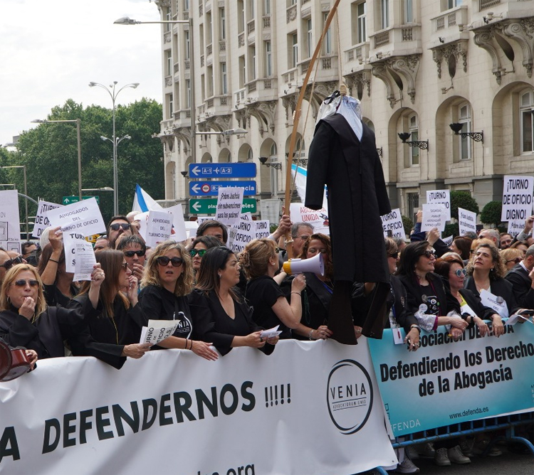 protesta del turno de oficio