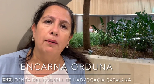 La presidenta del Consell de l’Advocacia Catalana, Encarna Orduna