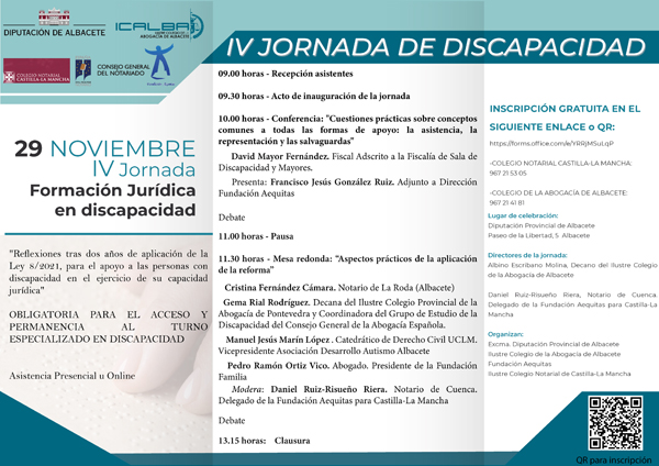 IV Jornada sobre Formación Jurídica en Discapacidad