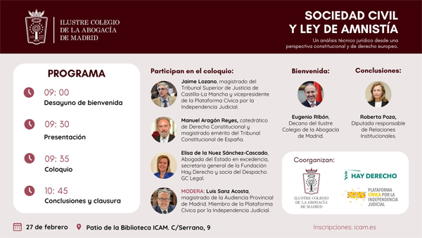 ICAM encuentros sobre “Sociedad Civil y Estado de Derecho”