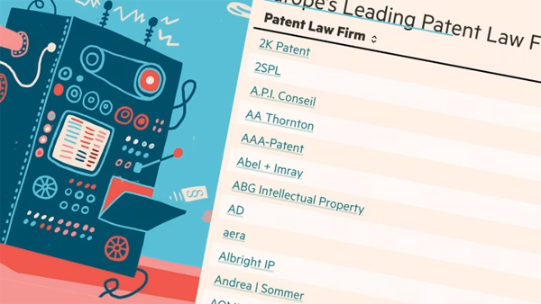 FT Europe's Leading Patent Law Firms