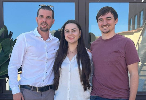 Amado Naranjo, Denise Brieva y Pol Francès