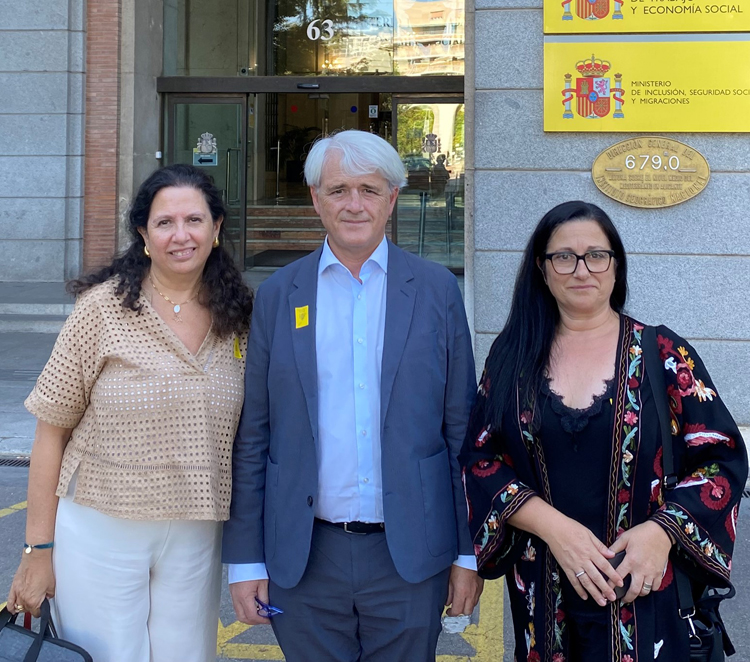 Encarna Orduna, Salvador González y Nuria Cachafeiro