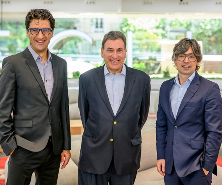 Hugo Ecija, Eduardo Benavides y Alejandro Touriño