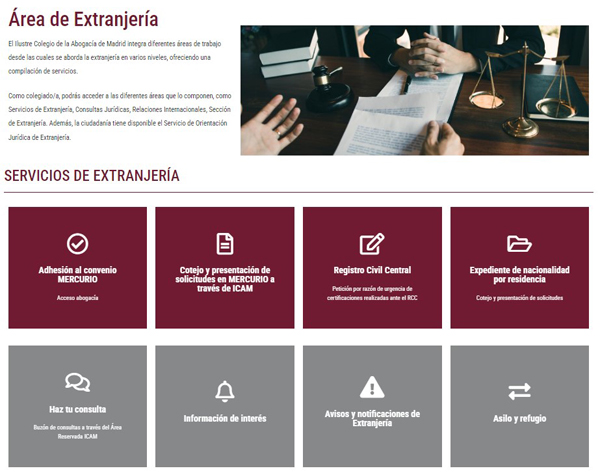 Servicios de Extranjería del ICAM