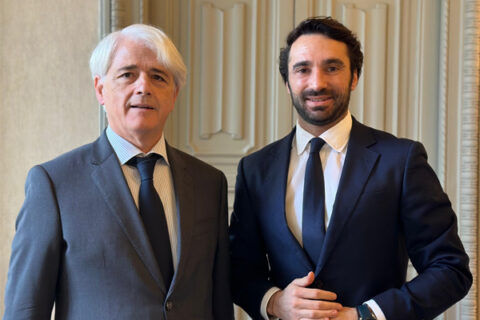 El presidente del Consejo General de la Abogacía, Salvador González, y el presidente de la Confederación Española de la Abogacía Joven, Alberto Cabello