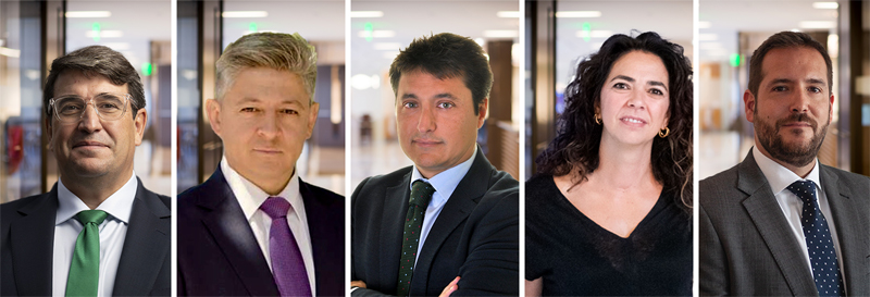 Luis Marigómez, Miguel Ángel Martín, Miguel Bouzas, Ana Zambrano y Mariano Albadalejo