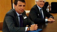 Borja Vargues, secretario general técnico del Consejo General de la Abogacía; Salvador González, presidente de la Abogacía Española