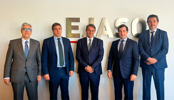 El Consejo de Administración de Ejaso: Juan Enrique Altimis, Manuel González-Haba, Alfredo Hernández (Presidente), José Luis Navasqüés y Gonzalo Grandes